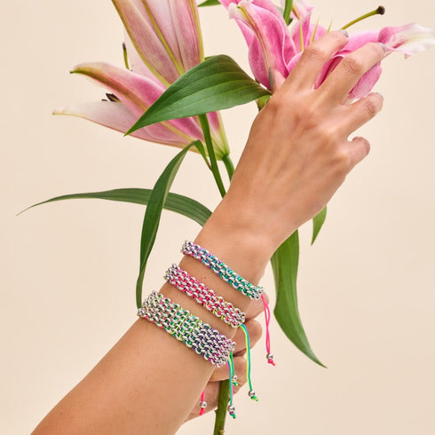 Macaw Links | Mini Kismet Bracelet | Spectrum x Silver